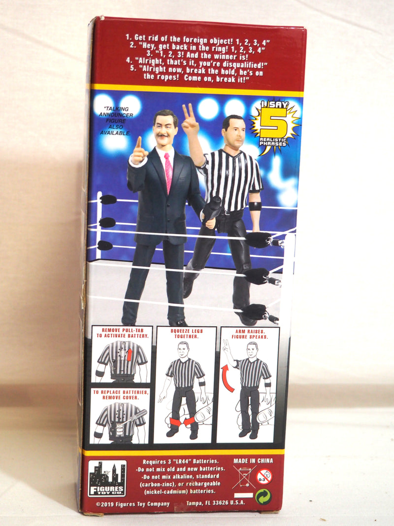 Three Counting & Talking Wrestling Referee Figure