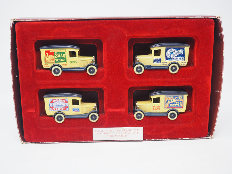 Set of 4 Days Gone by LLEDO Vintage Delivery Trucks 1/50 Scale