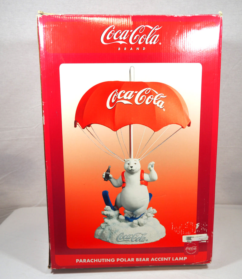 Coca-Cola Parachuting Polar Bear accent lamp