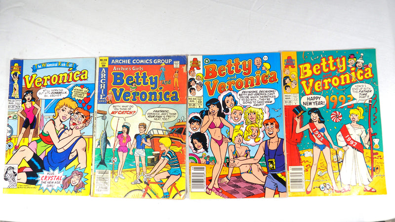 Vintage Archie Comics 3 Betty and Veronica and 1 Veronica Comic Books