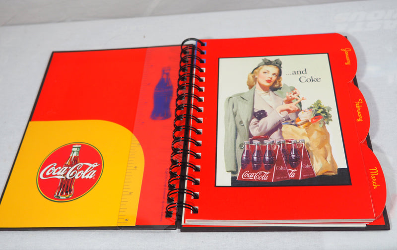 Vintage 2004 Coca-Cola Spiral Ring Engagement Calendar