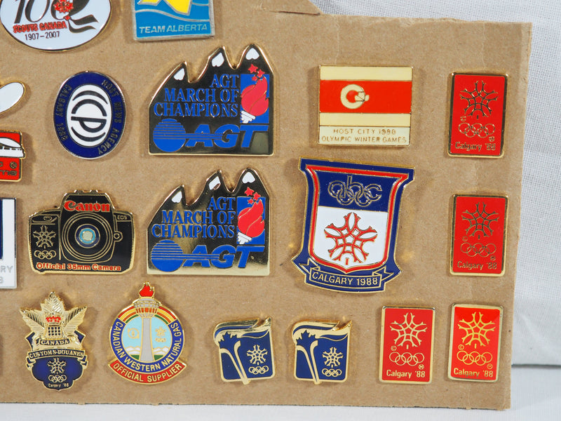 26 Vintage Olympic Games Lapel Pins - Mostly Calgary 1988