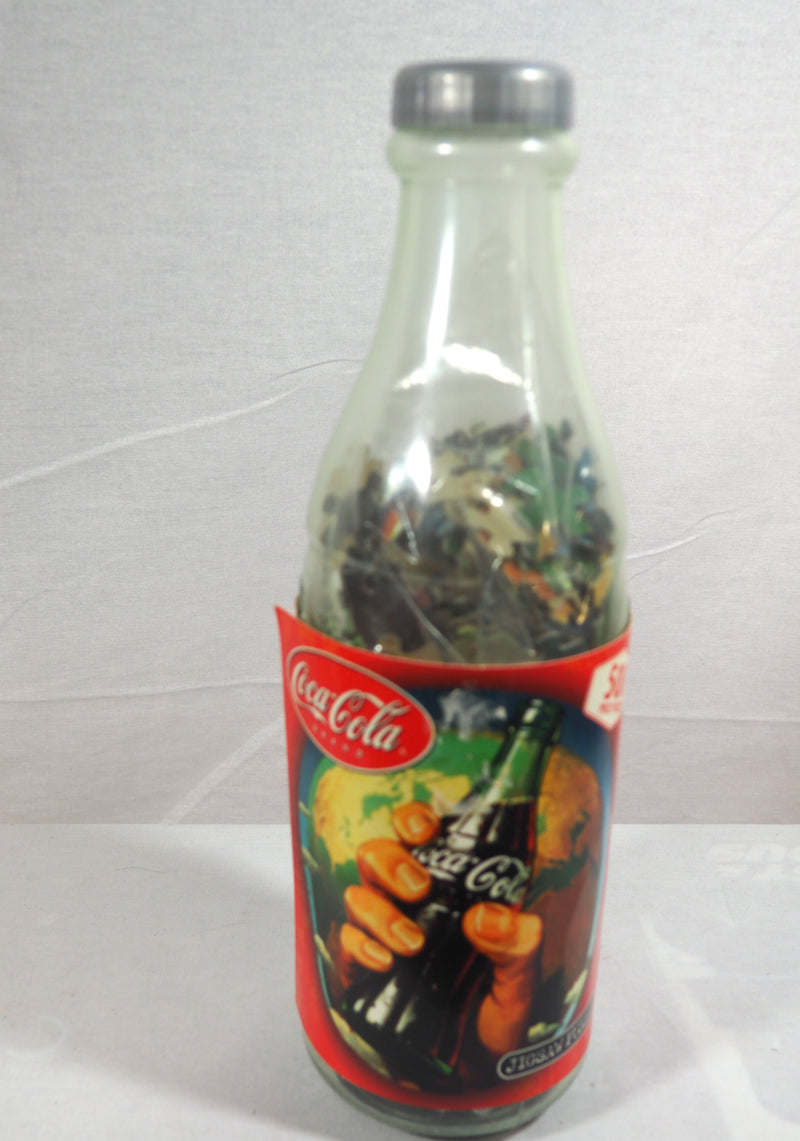 NOS Vintage 1990s Coca-Cola Bottle Bank 500 Piece 19" Round Jigsaw Puzzle