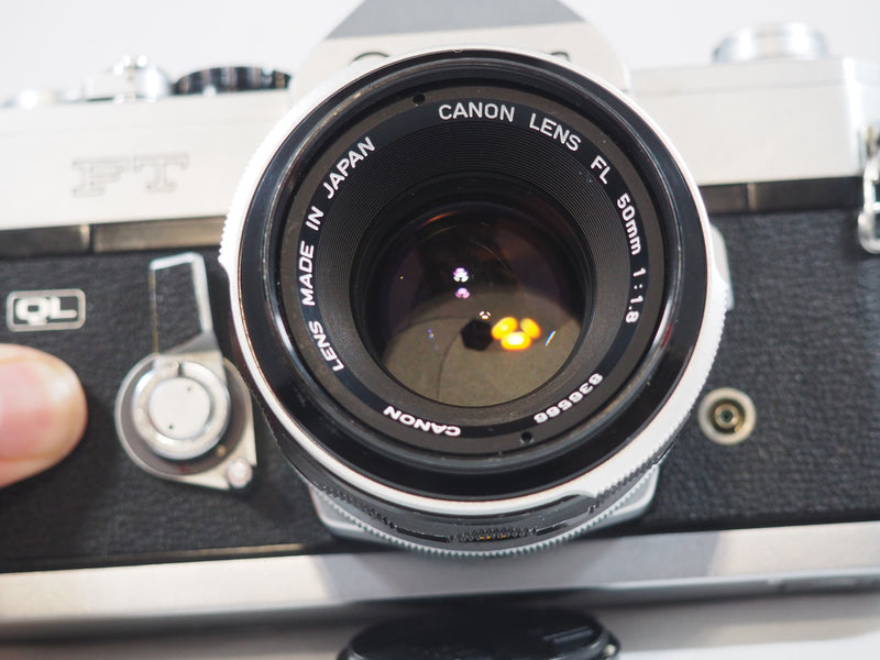 Canon FT QL 35mm SLR Body w/50mm F1.8 FL Lens