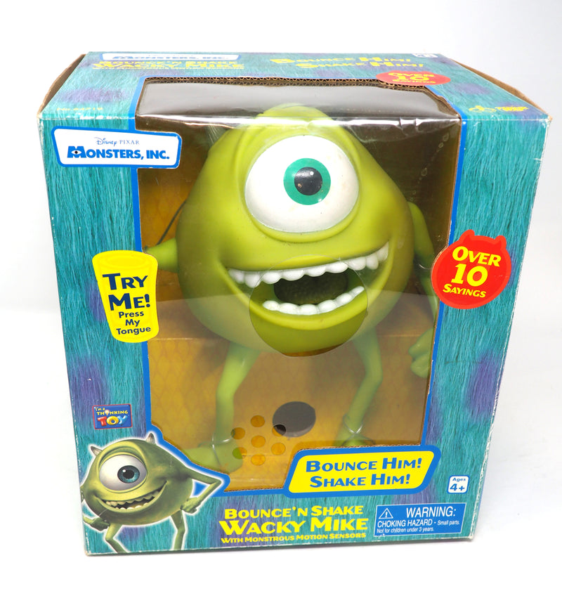 Disney Pixar Monsters Inc Bounce 'n Shake Wacky Mike Wazowski Talking Toy