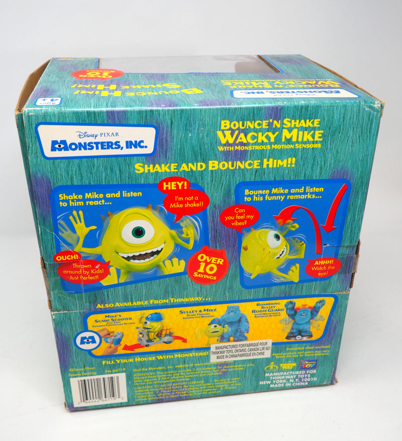 Disney Pixar Monsters Inc Bounce 'n Shake Wacky Mike Wazowski Talking Toy