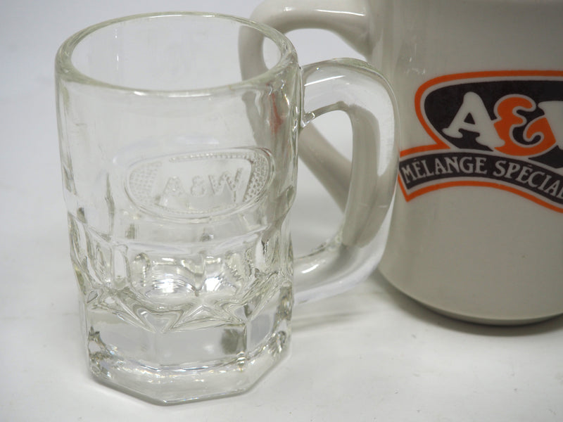 4 Vintage A&W Mugs - 3 Root Beer & 1 Coffee Mug