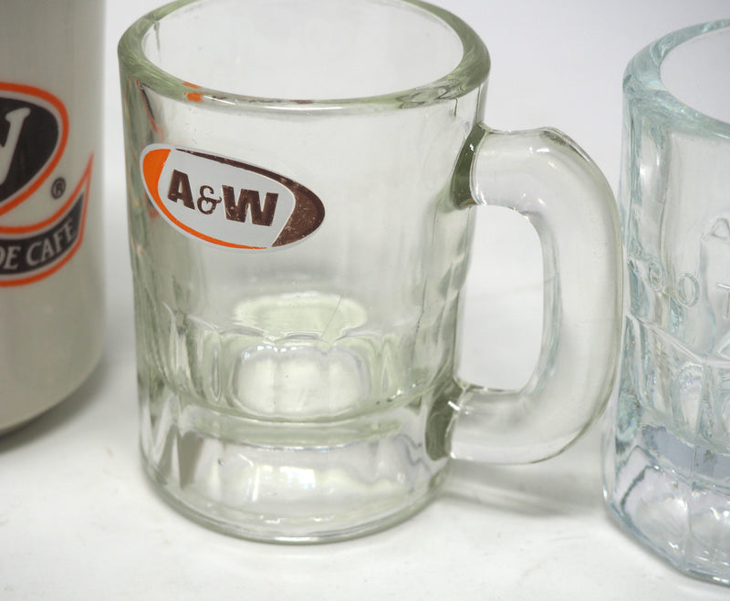 4 Vintage A&W Mugs - 3 Root Beer & 1 Coffee Mug