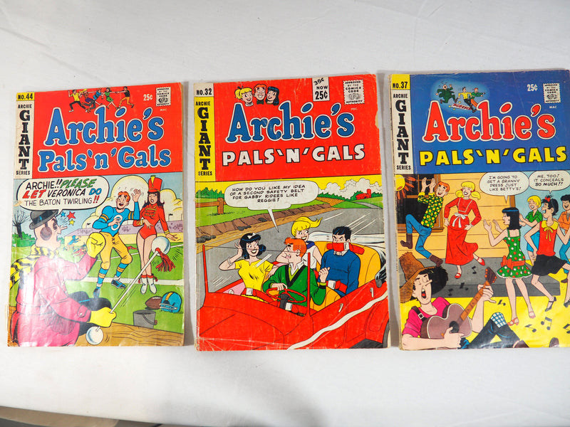 Archie's Pals 'N' Gals Giant Series Comic Books No.44, No. 32 and No. 37