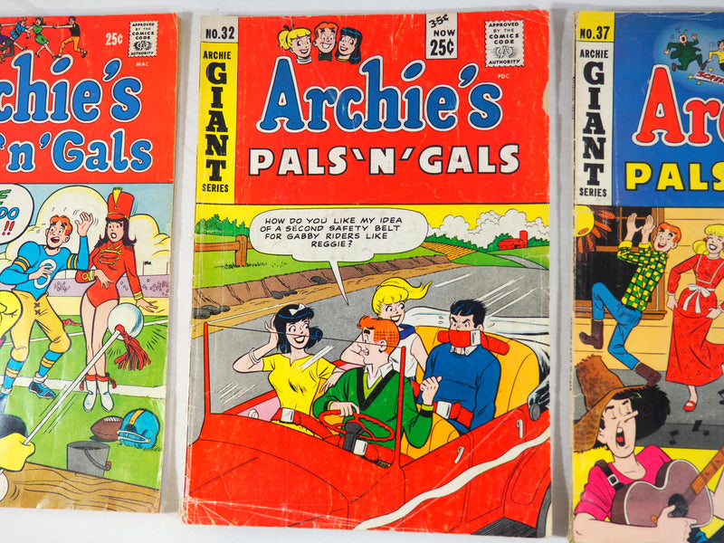 Archie's Pals 'N' Gals Giant Series Comic Books No.44, No. 32 and No. 37