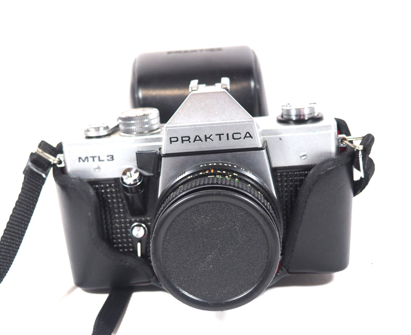 Praktica MTL3 35mm Film Camera W/ Pentacon Auto Lens f/1.8/50 MC - w/case