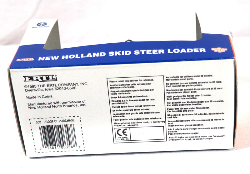 Ertl New Holland LX 665 Turbo Skid Steer Loader 1/32 Scale