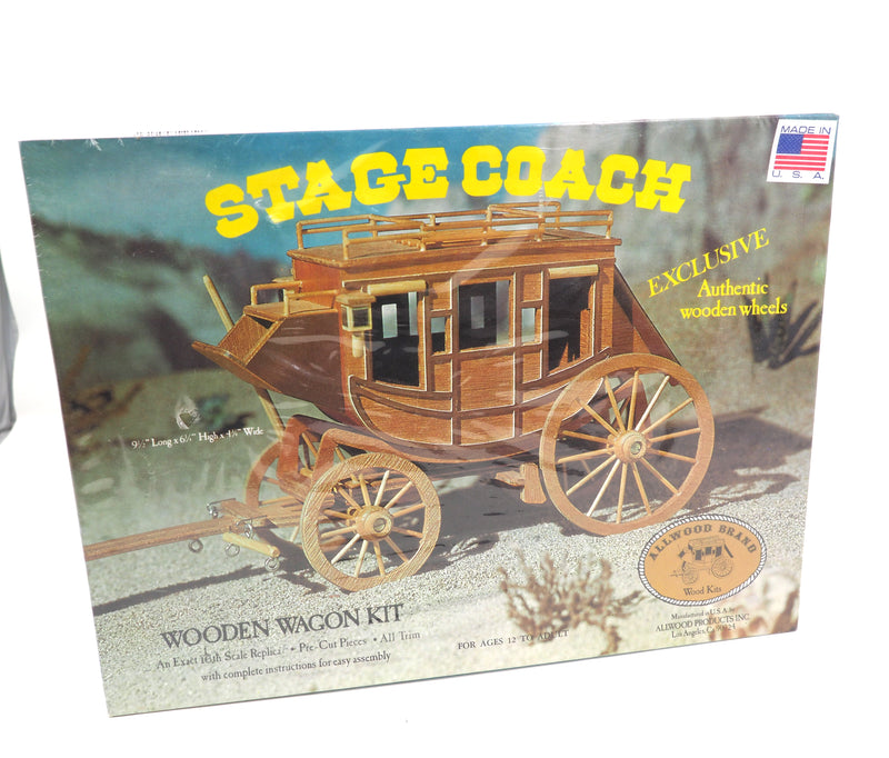 Allwood Brand Stage Coach Wooden Wagon Kit