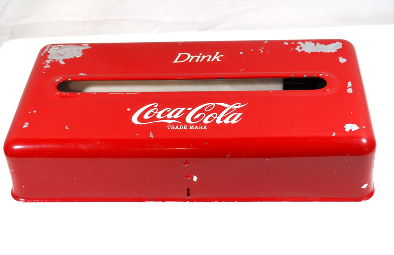 Vintage Coca-Cola Metal Tissue/Napkin Dispenser/Holder - Wall Mountable