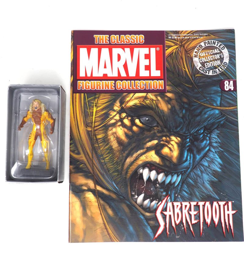 Eaglemoss DC Comics sabretooth Figure w/ Super Hero Collection Magazine 84